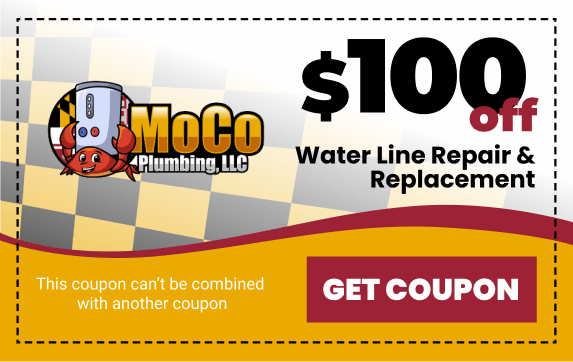 MoCo Plumbing LLC in Germantown, MD - Water Line Repair Coupon
